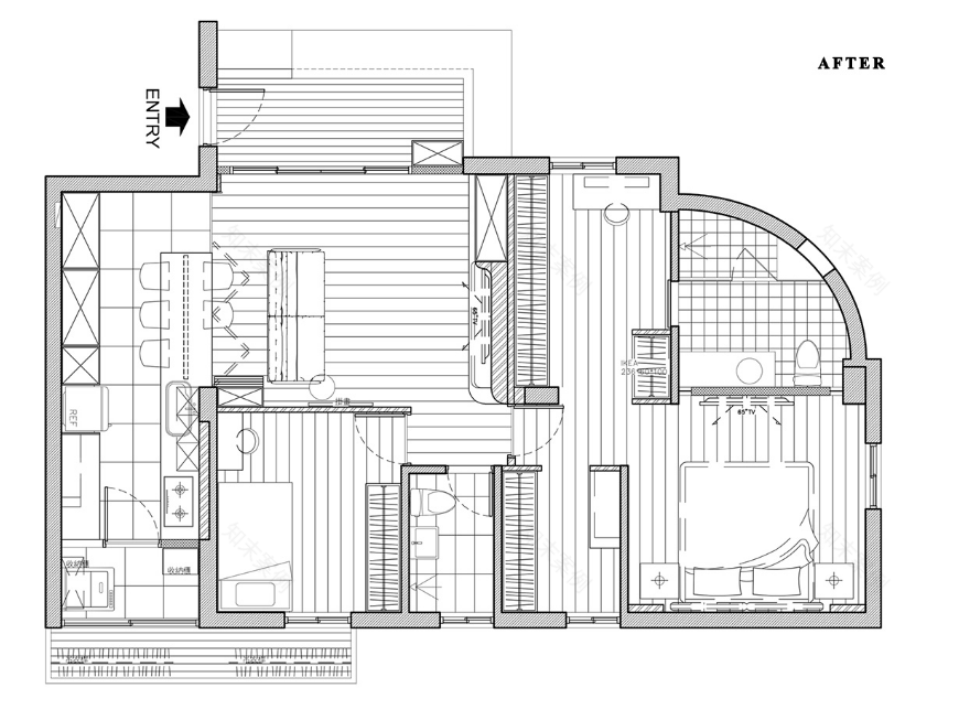 80㎡的定制之家,风格太爱了,功能区创意太赞了!-16