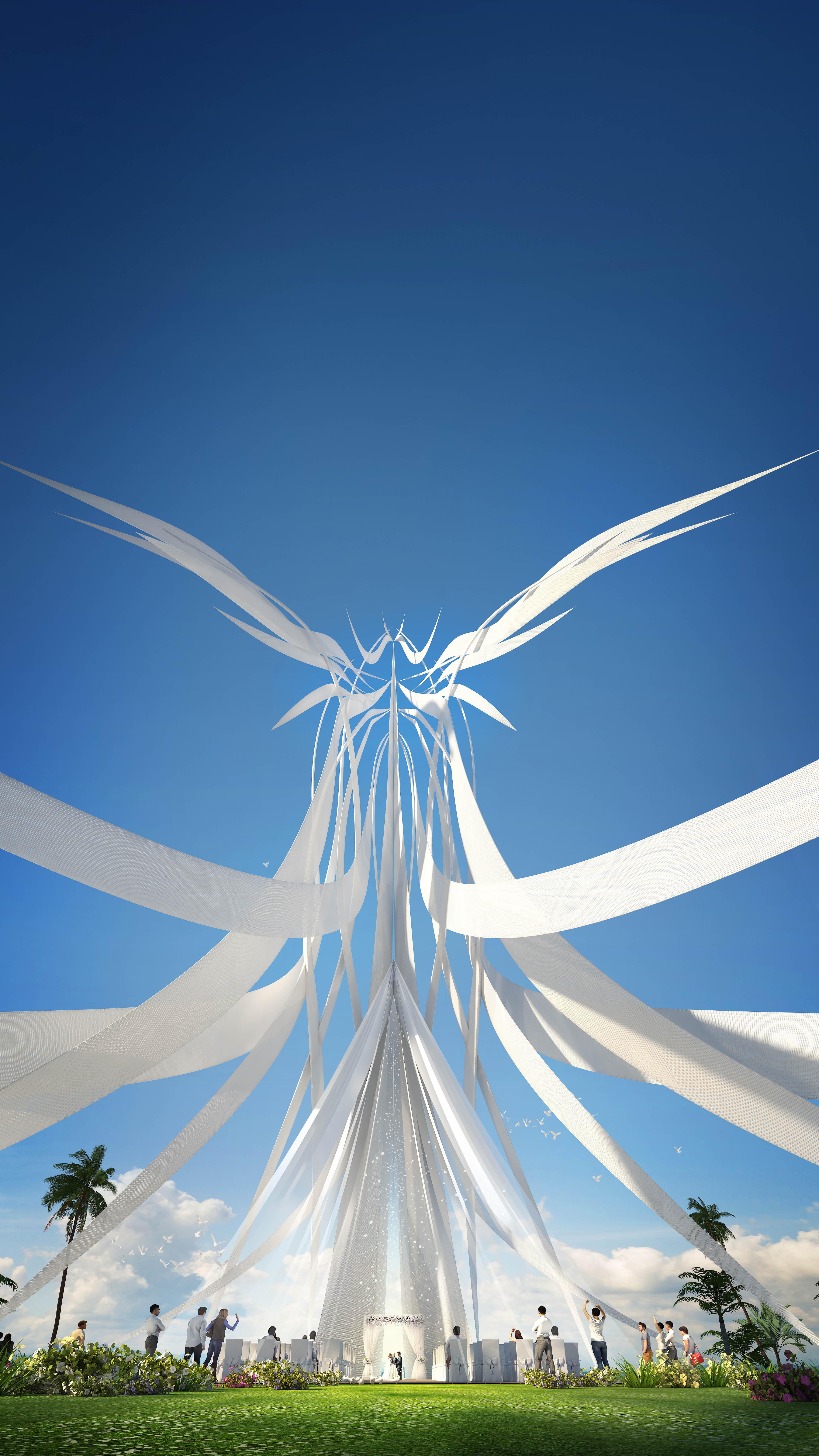 梦幻三亚凤凰婚礼堂丨中国三亚-4