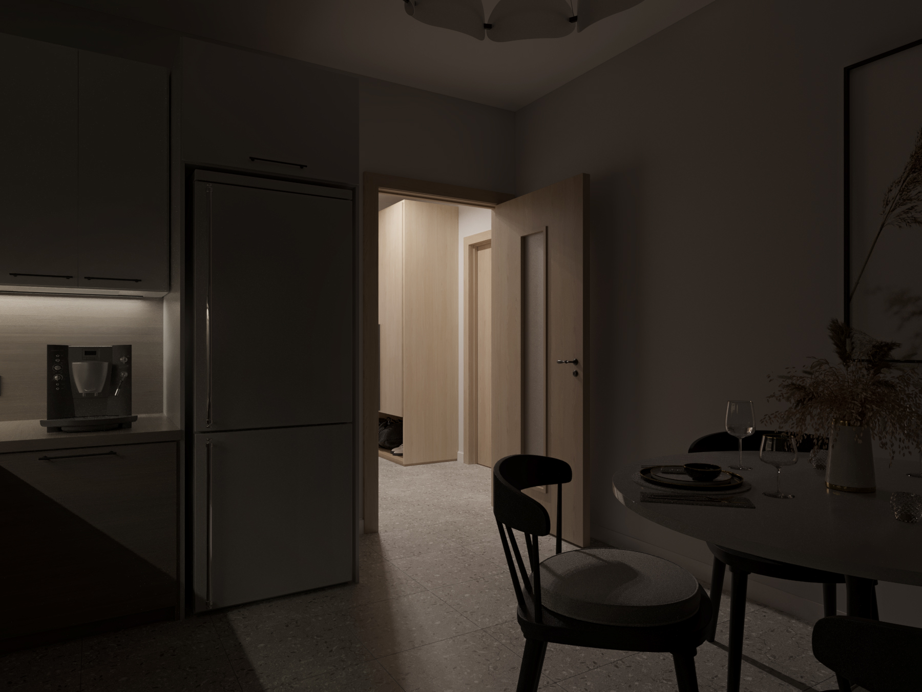 Interior design of apartment project 39m2 for rent.-14