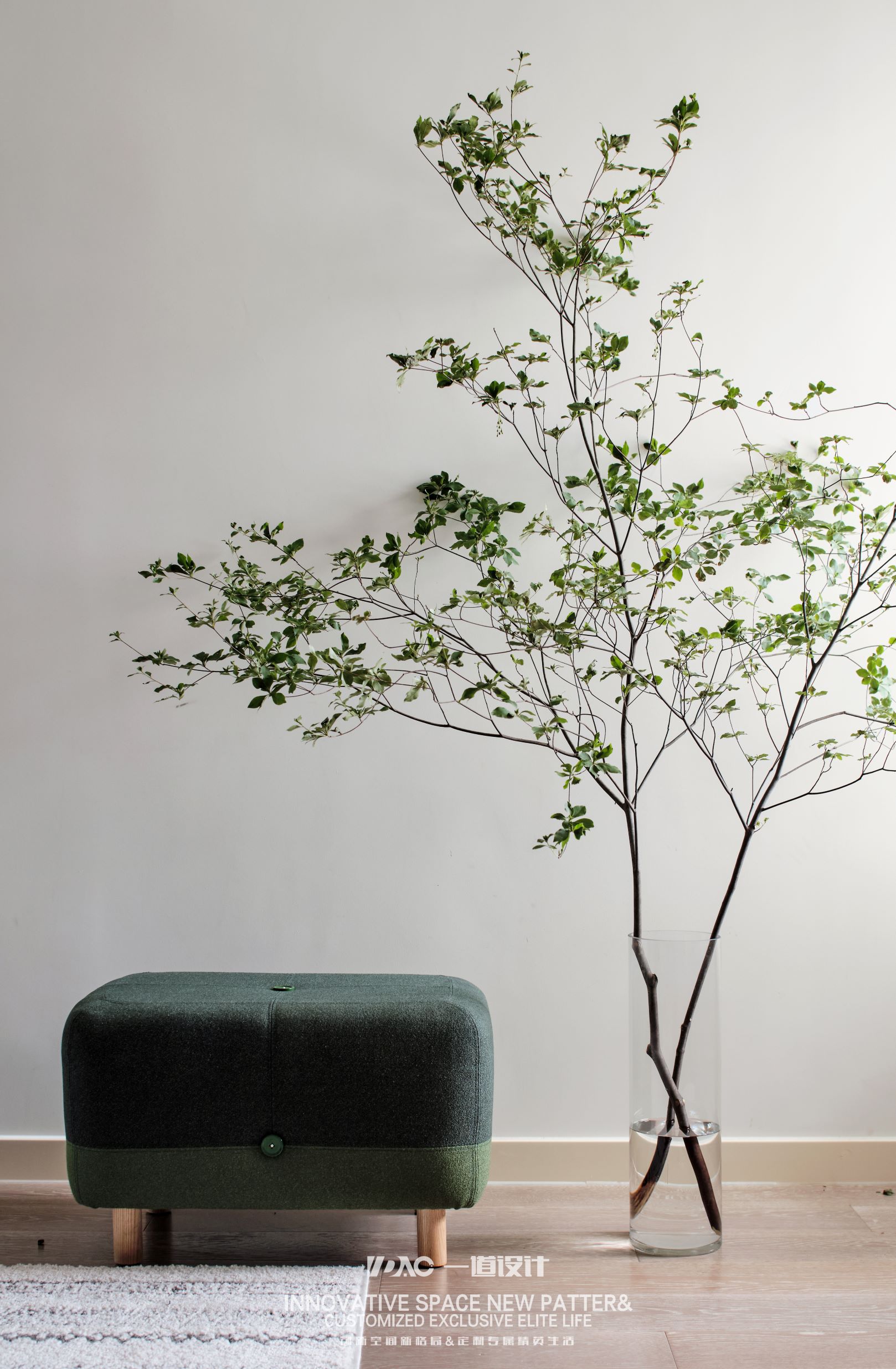 一道设计 | 花店美女老板的家,二手学区房大变身-43