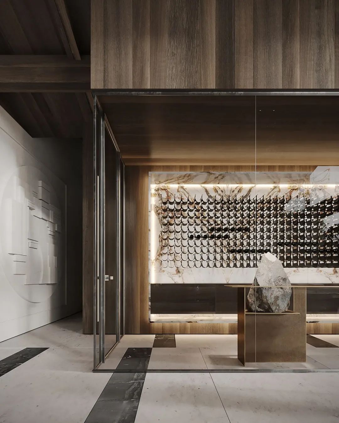 灰色奢华 · 1300㎡大宅设计丨IQOSA Architect-17