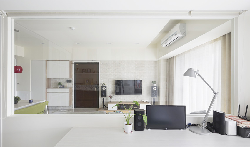 桃园北欧乡村亲子宅 系统收纳与多元建材的完美融合-14