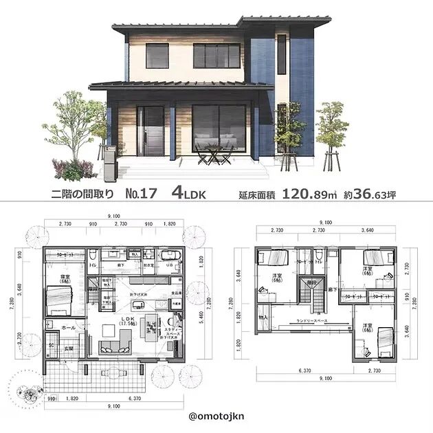 日式住宅附平面图案例-23