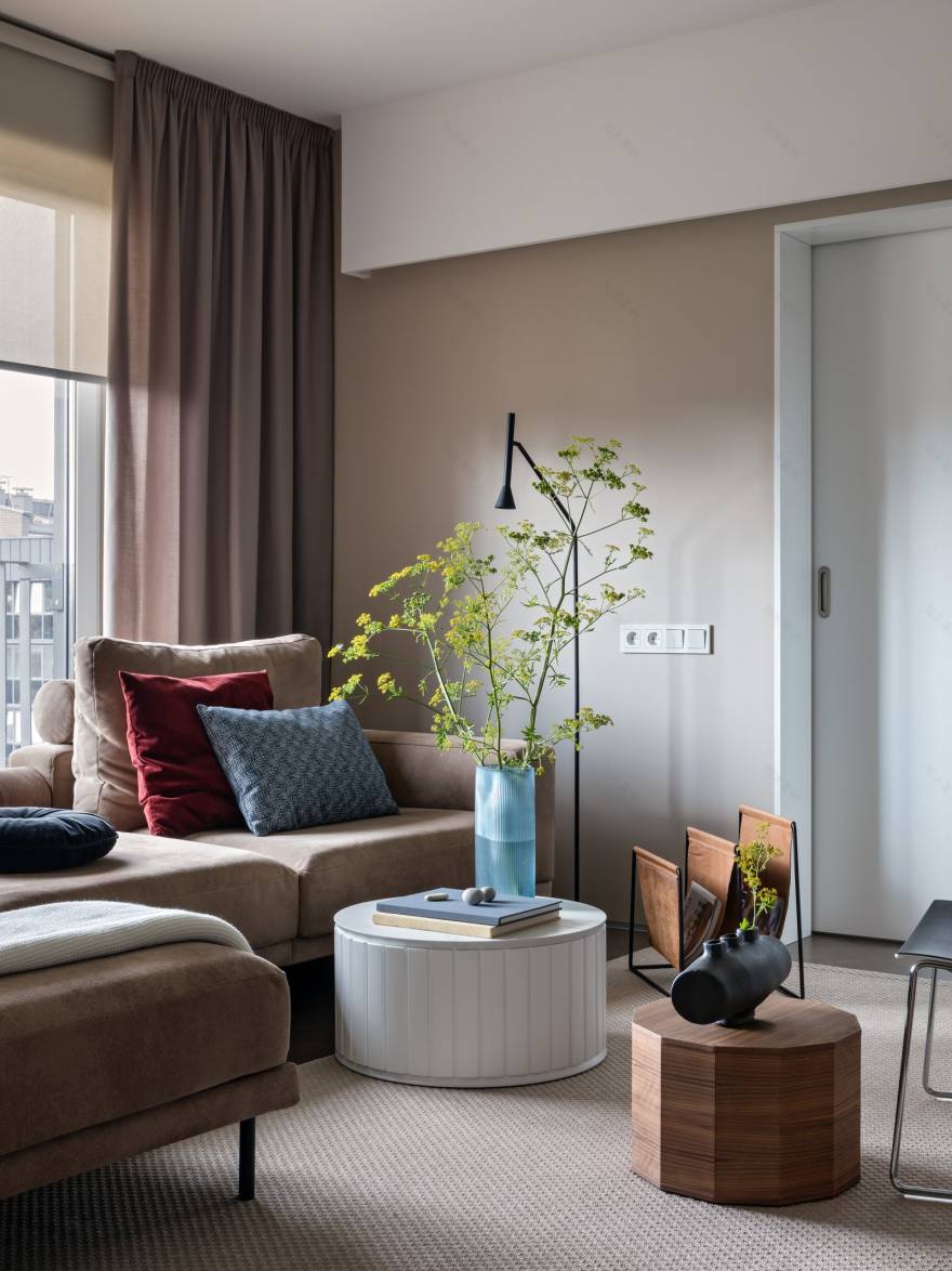 明快蓝色调,打造温馨宜居的现代公寓-14