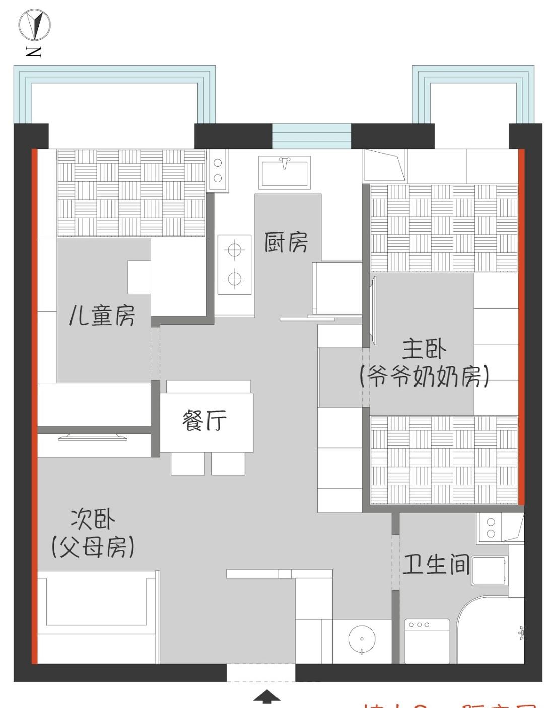 50 平学区房逆天改造，一居变三居的秘诀-19