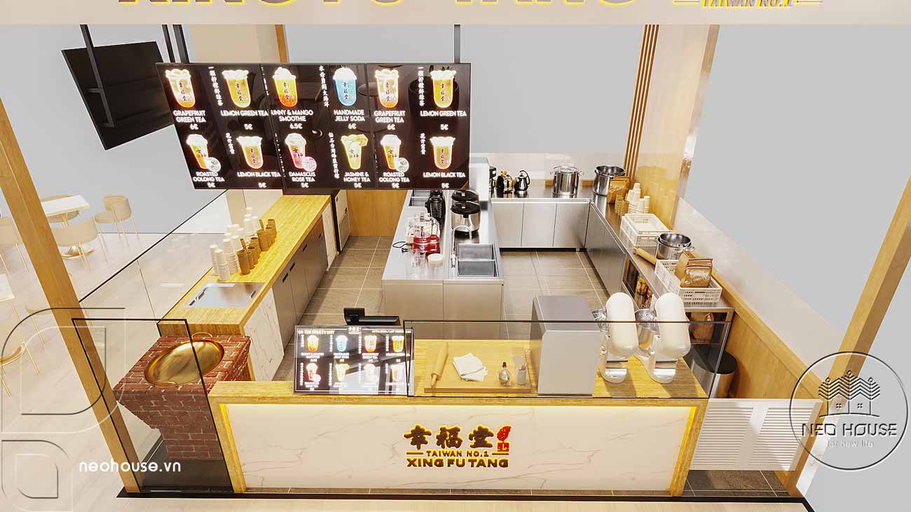 “兴福堂”现代茶楼设计丨越南胡志明市-15