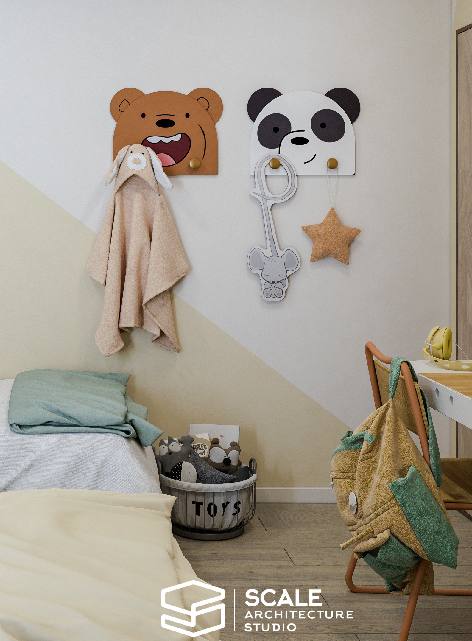 咱们裸熊儿童房风格丨Scale Architecture Studio Office-11