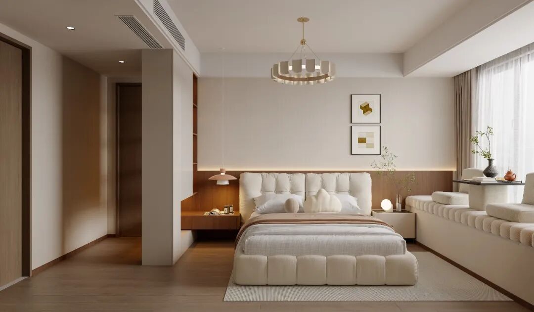 135㎡现代中古风住宅设计丨中国苏州丨金螳螂家,设计师张婷-24