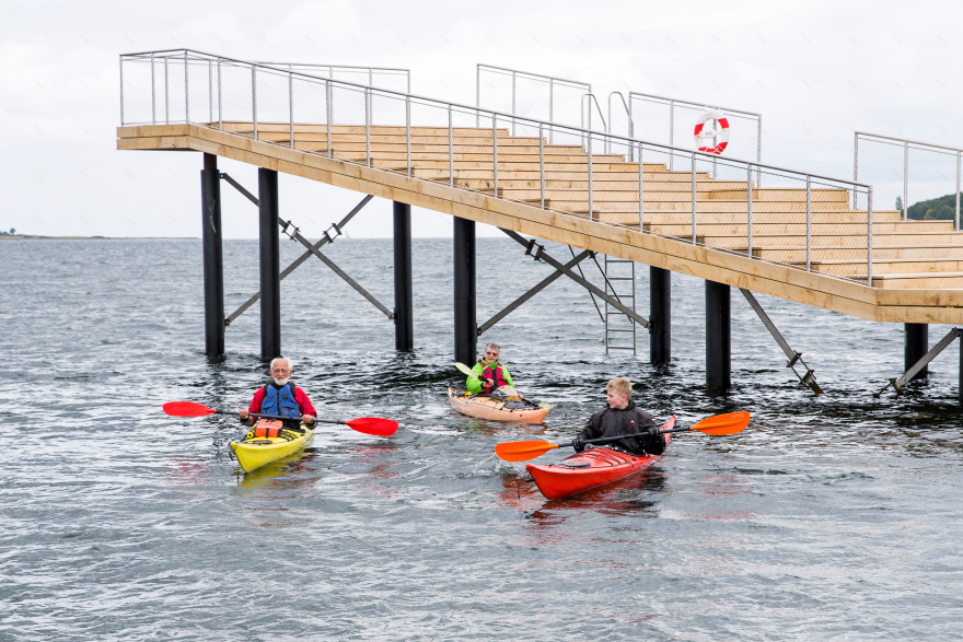 丹麦 Faaborg 港海滨浴场——融入自然的开放式海水浴场设计-10