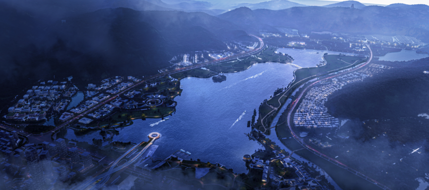 连接山水,筑梦未来——台州飞龙湖三大地标之一,飞龙湖景观桥-25