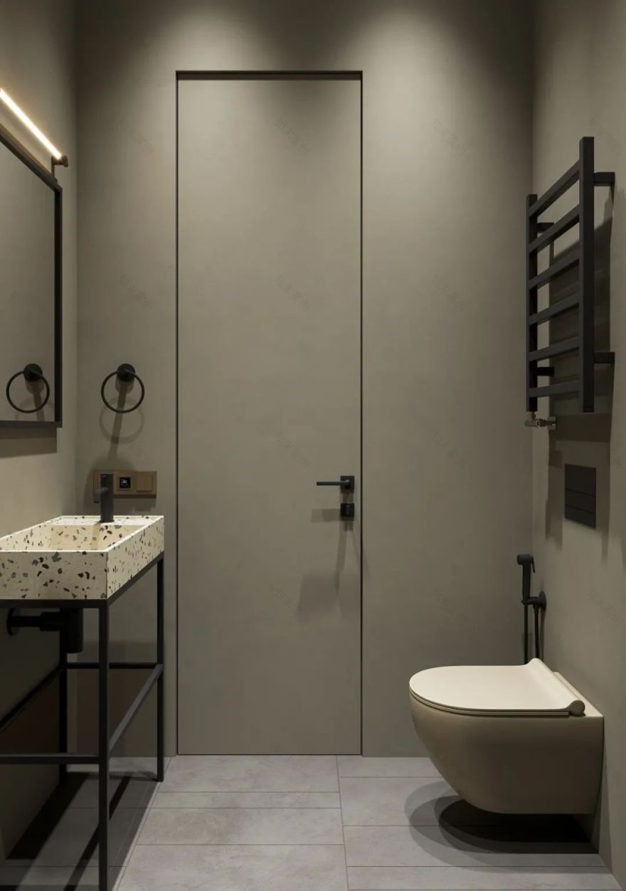 莫斯科 106㎡现代简约家居,融入苏联构成主义风格-100