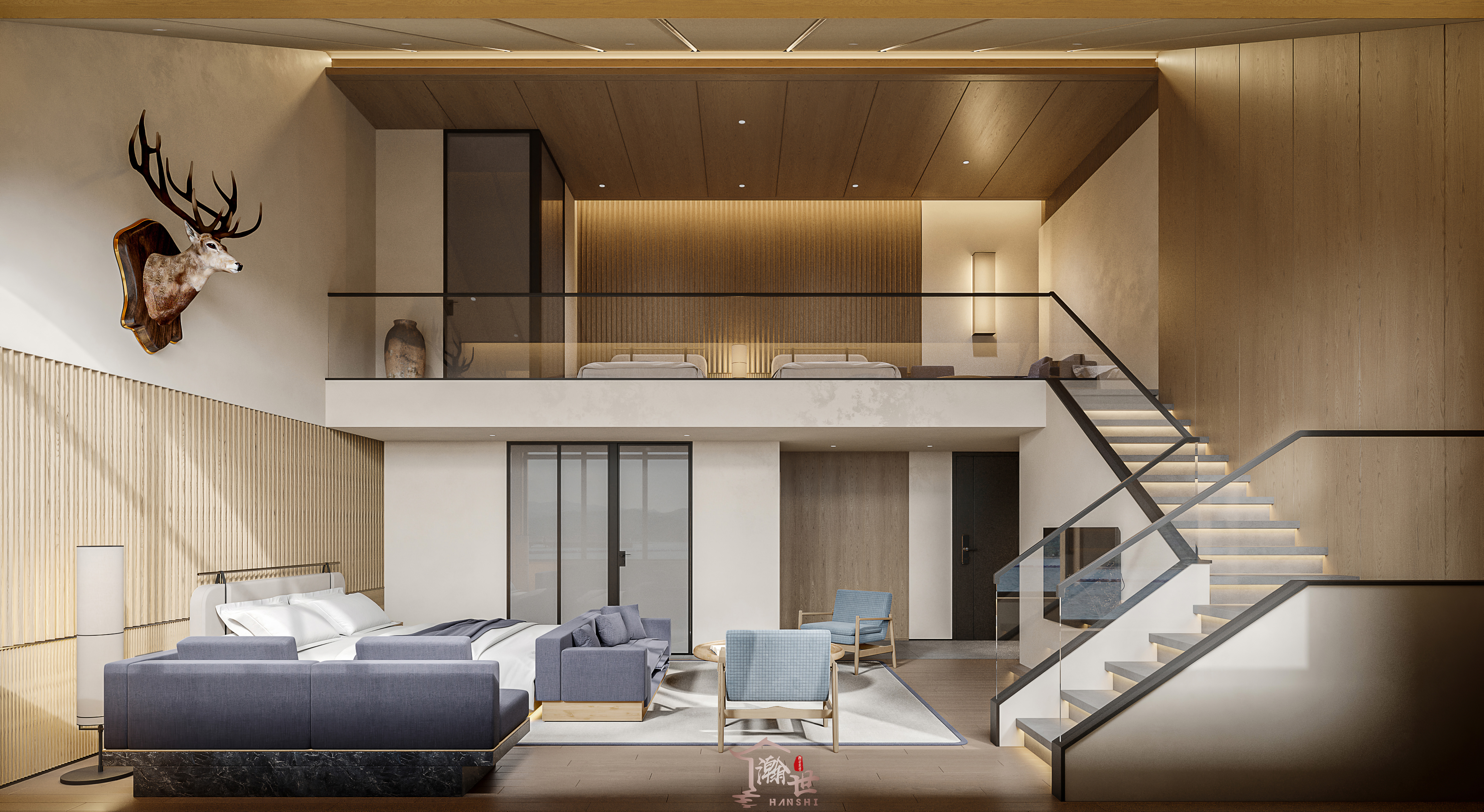 现代森林大酒店客房—瀚世展现高端设计魅力-6