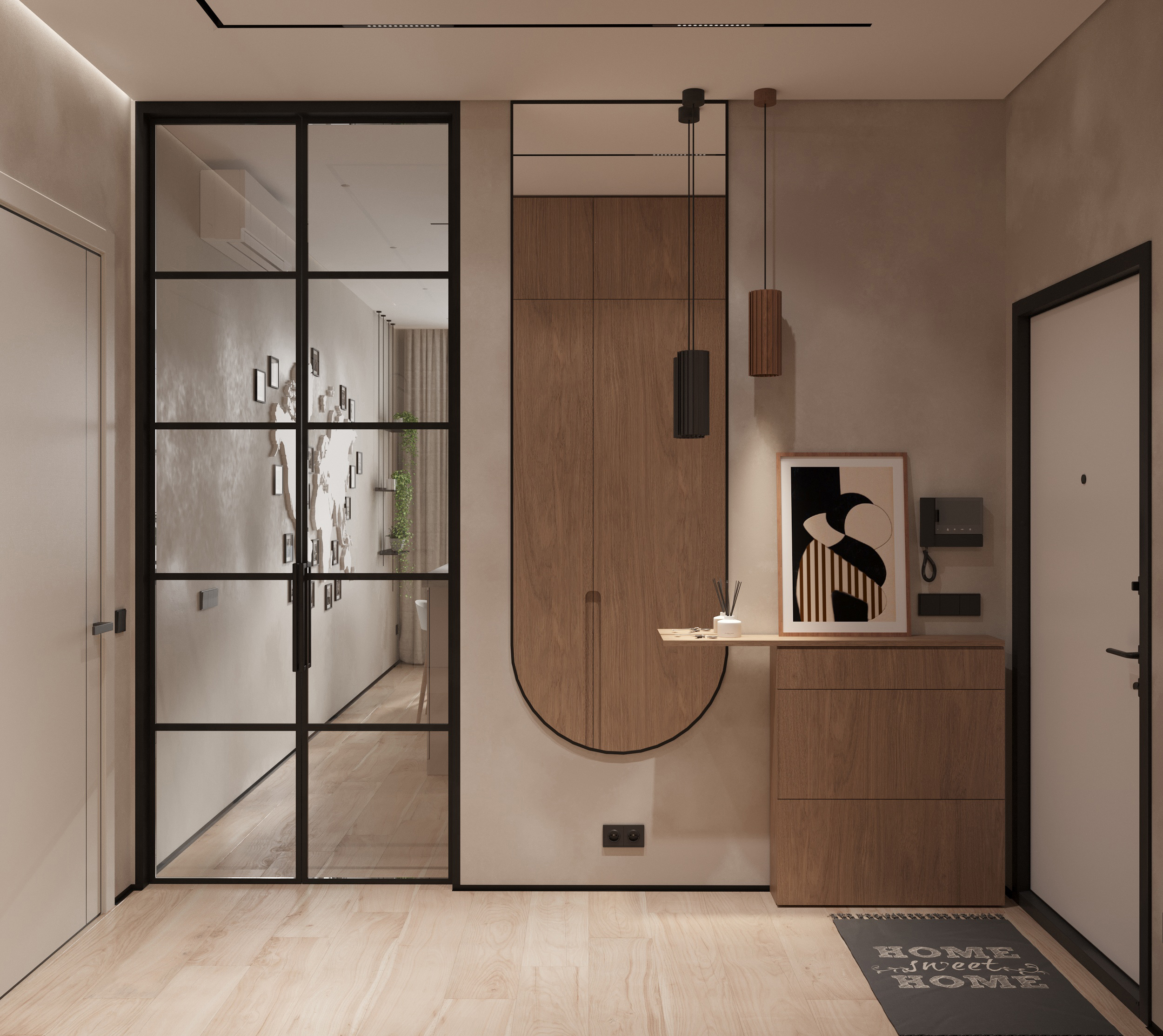 Entryway and walk-in closet | Symbol project-2