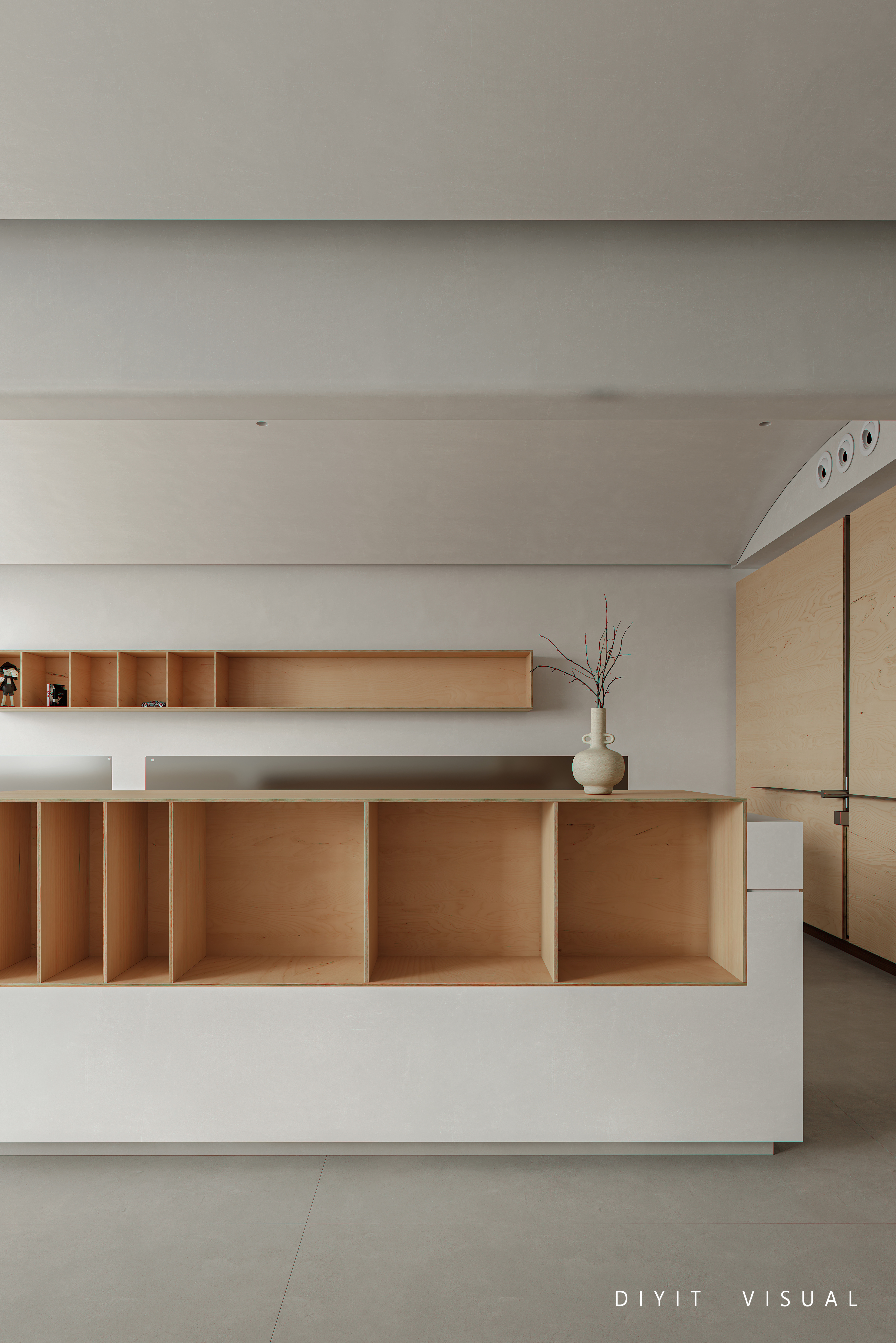 喜叻空间研究办公室实景临摹-14