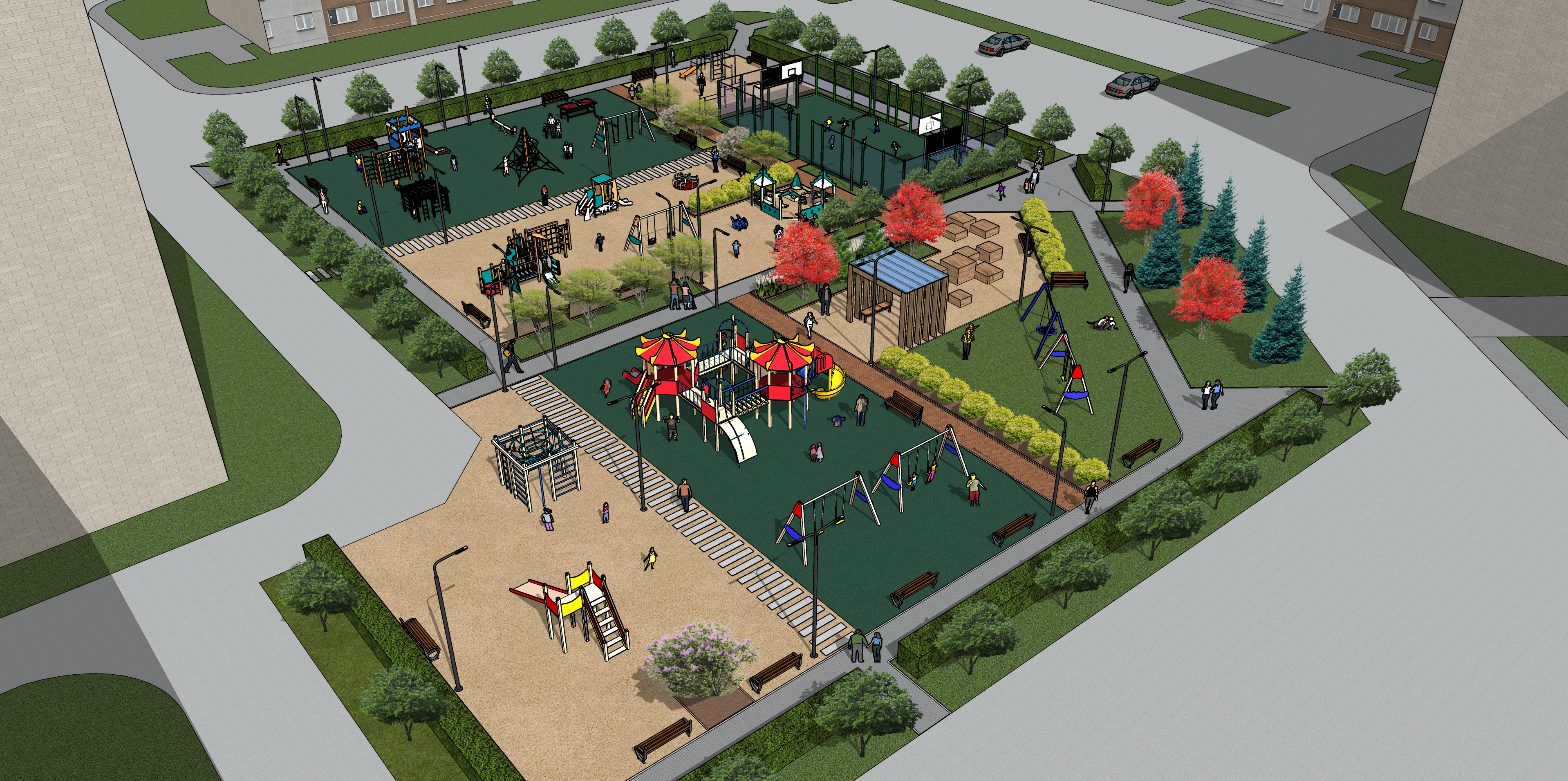 Проект детской площадки 57 мкр. ул. М. Чуйкова 9-1