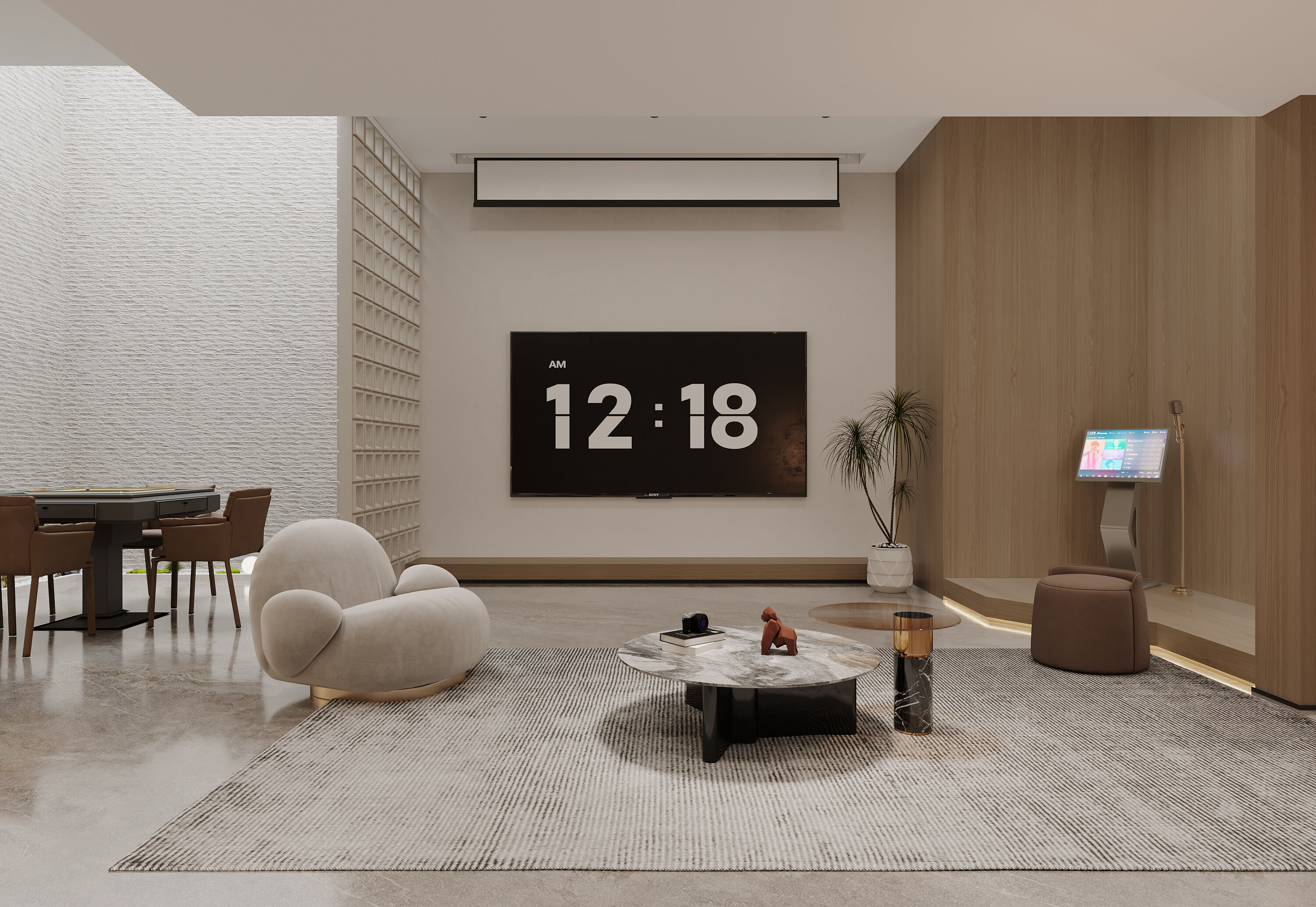 现代风格挑空别墅-2