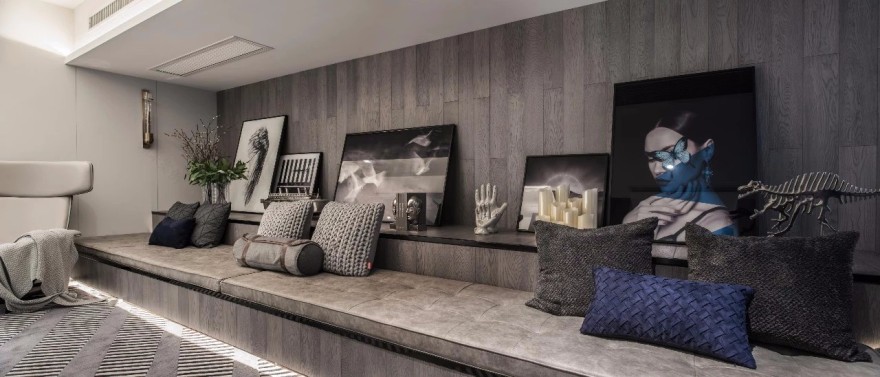 南京宝华山南麓高级灰现代风别墅设计-34