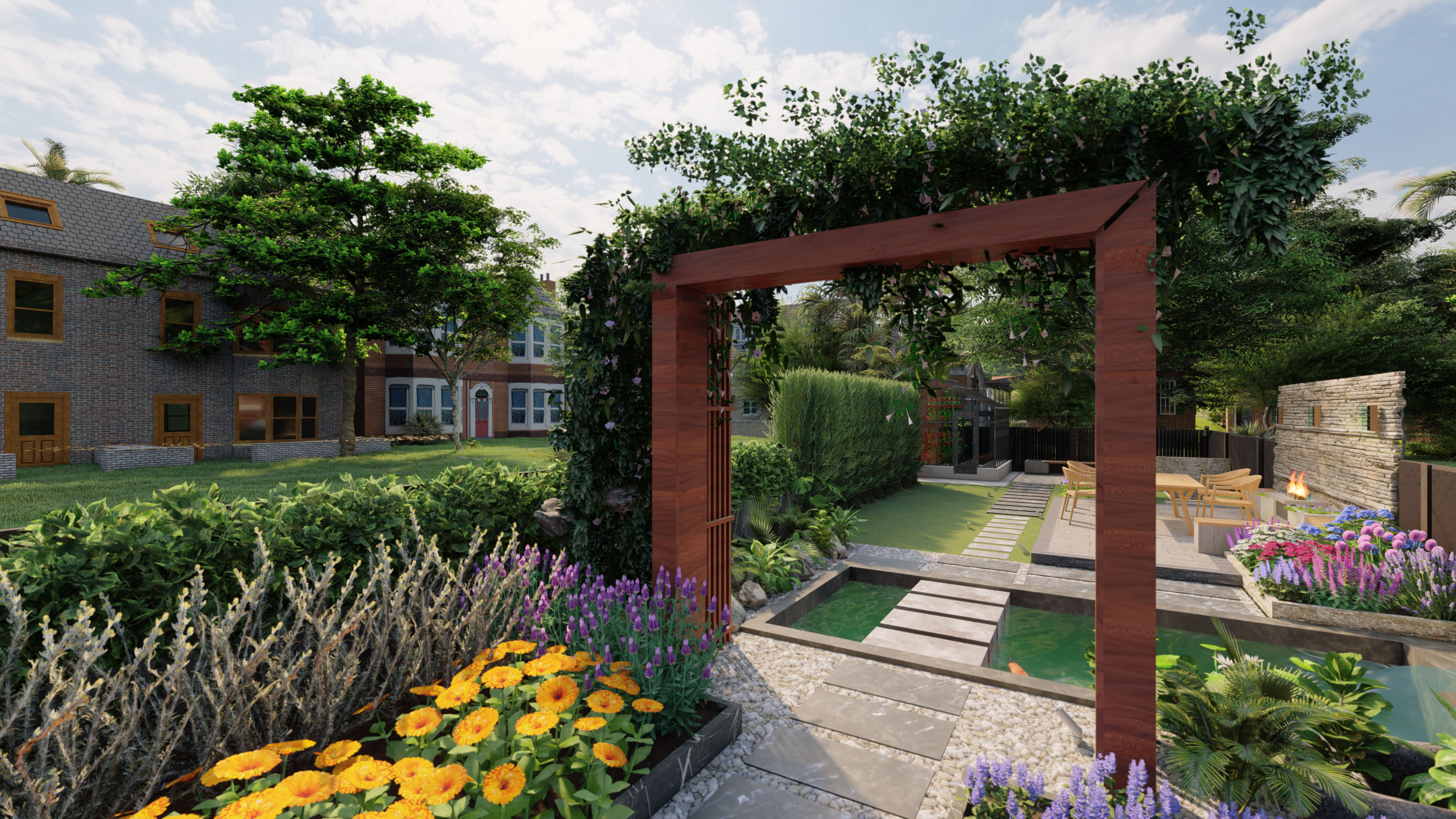 Landscape Design For Backyard In England-5