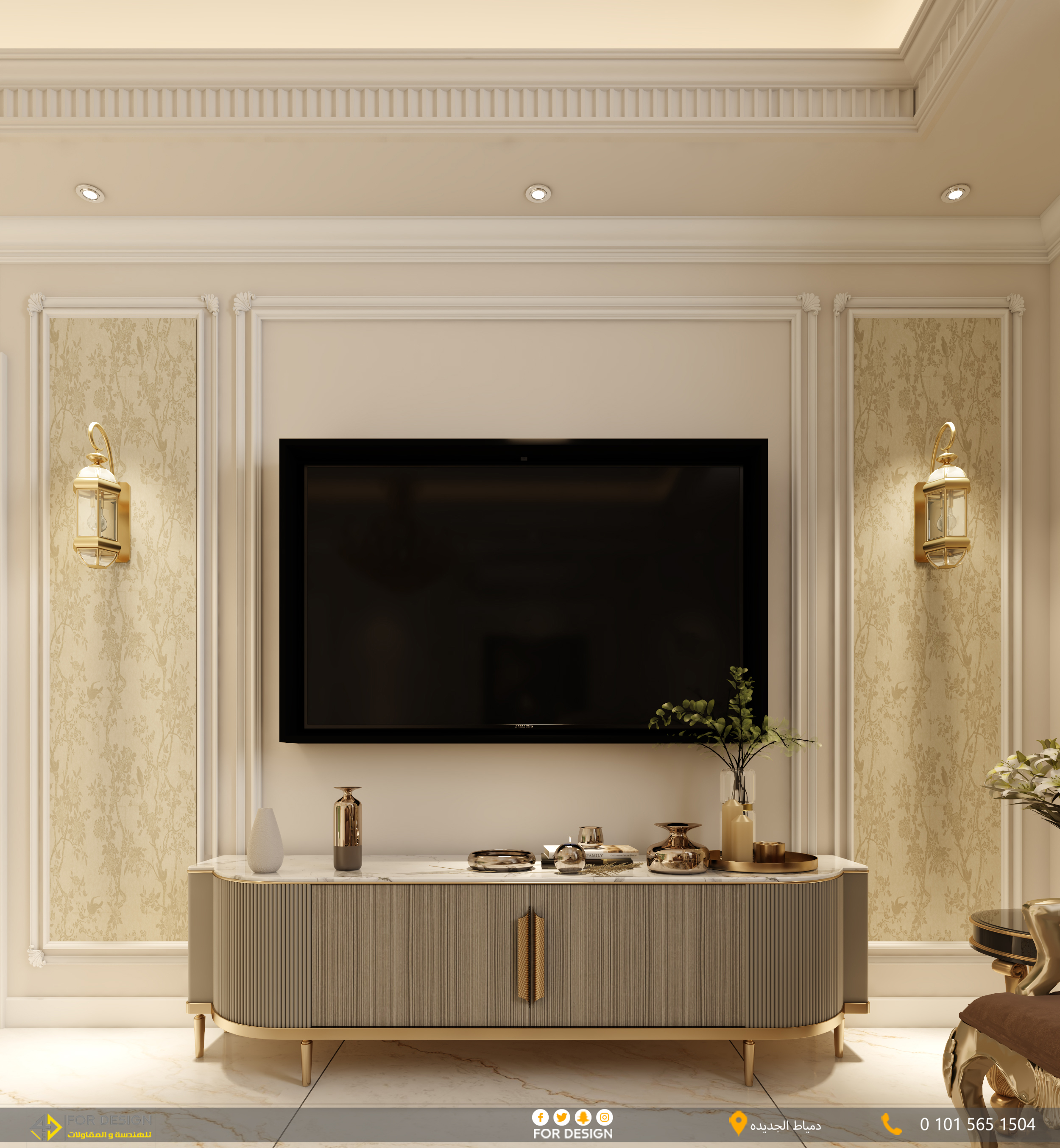 Classic kitchen and living room in NEW DAMIETTE-2