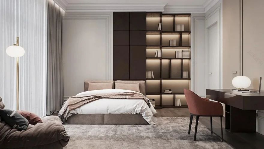 私人空间的艺术品——100 款卧室背景墙设计鉴赏-89