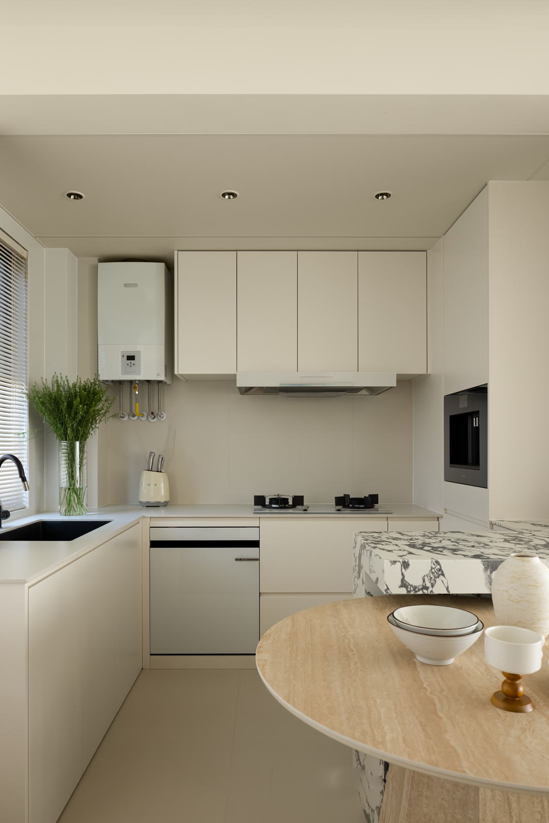 143㎡精装修全拆改,打造现代法式与中古融合的家丨飞墨设计-36