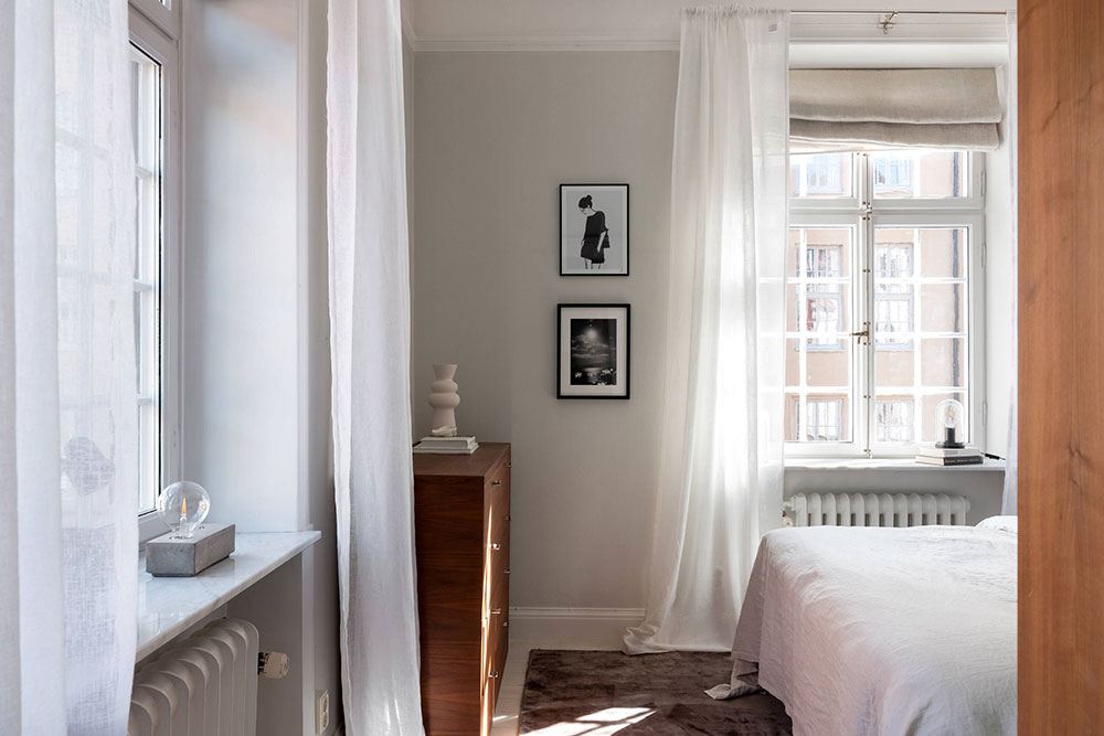 斯德哥尔摩小公寓 | 精致设计，大阳台与教堂美景-17