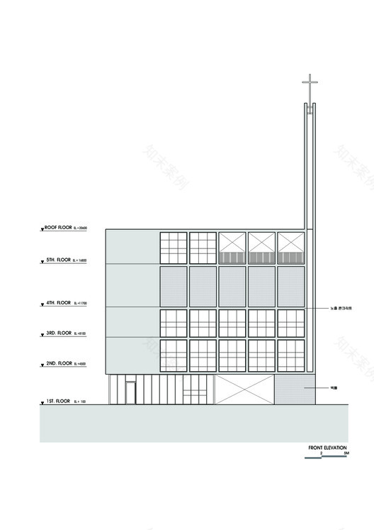 Daejeon West Church 现代主义与温暖并存的宗教空间-26