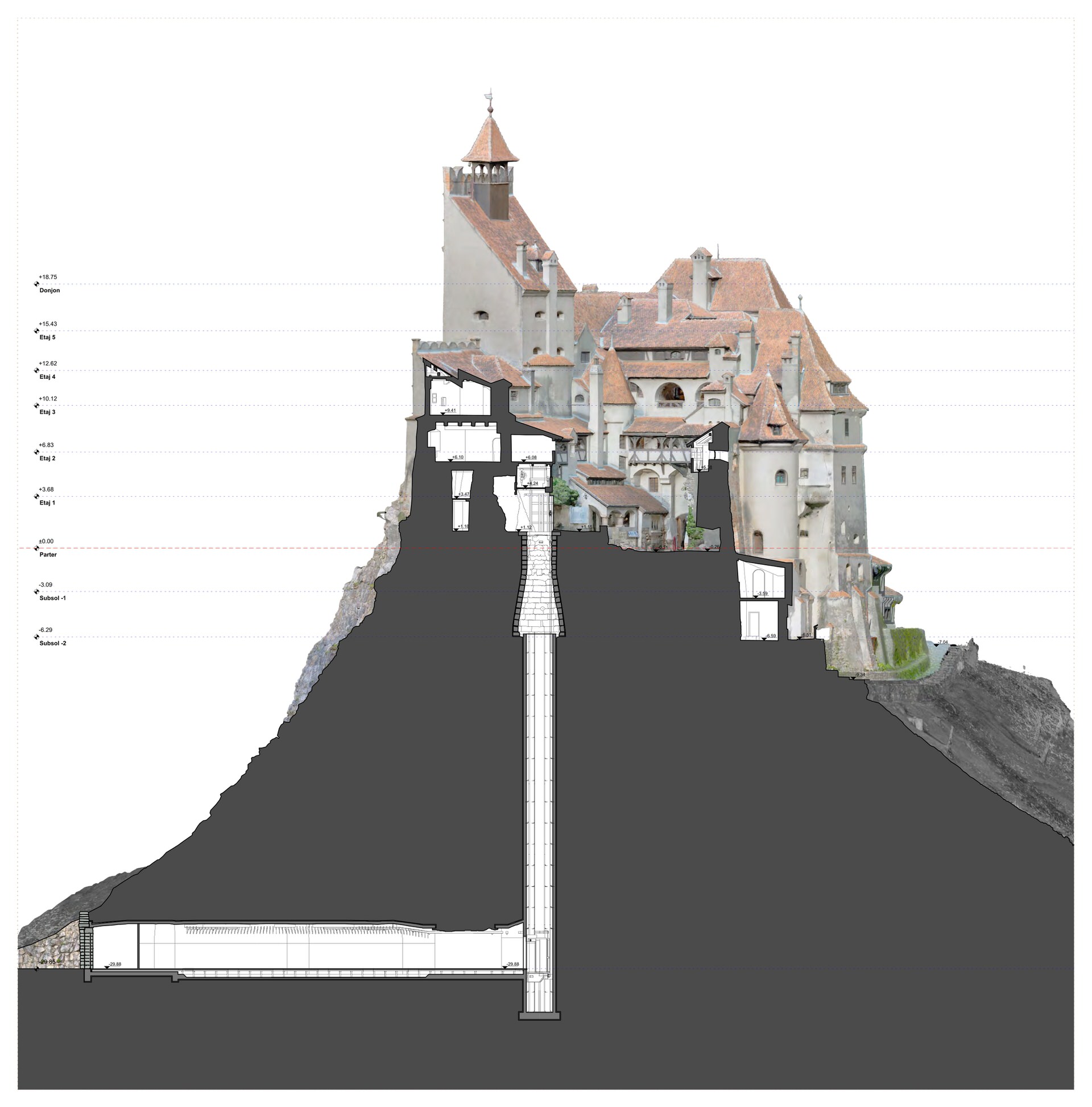 castel BRAN - releveu fotogrametric-18