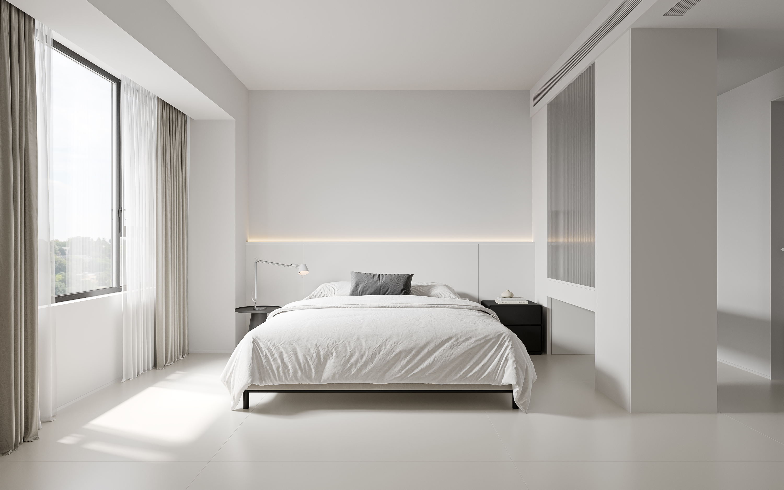 1986设计｜极简主义白色的房子，宁静与自由-11