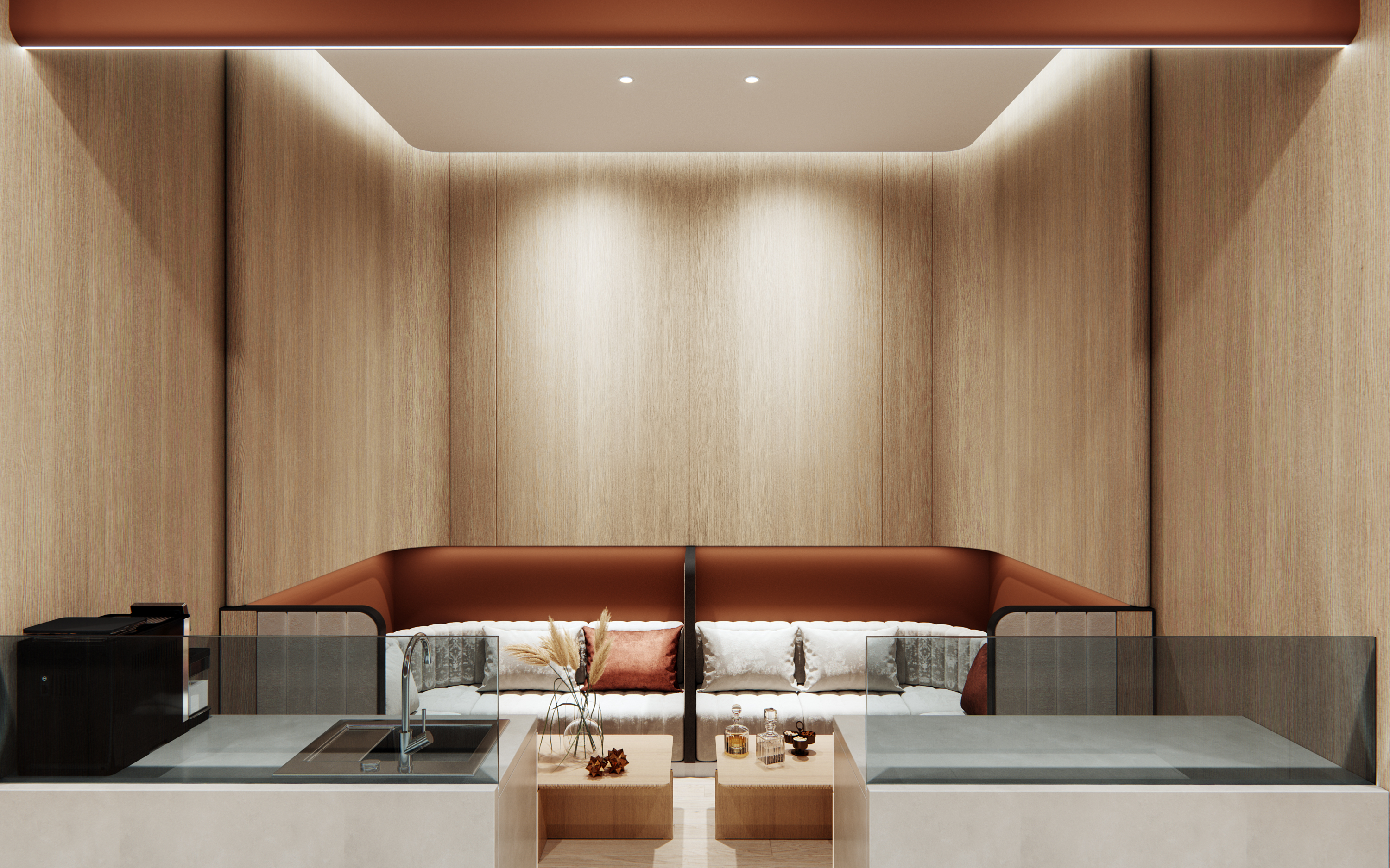 现代简约风瑜伽馆设计丨鸿烨表现-6