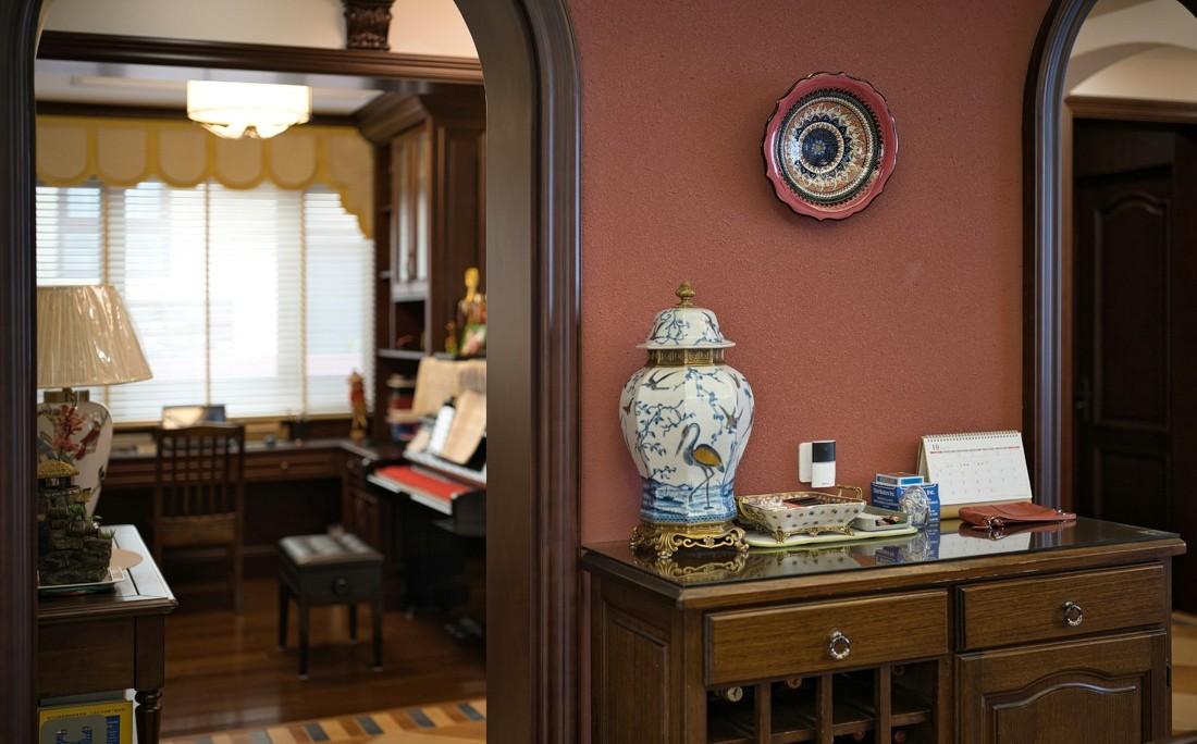 美式家居典范 | 原木浪漫,三客厅设计-11