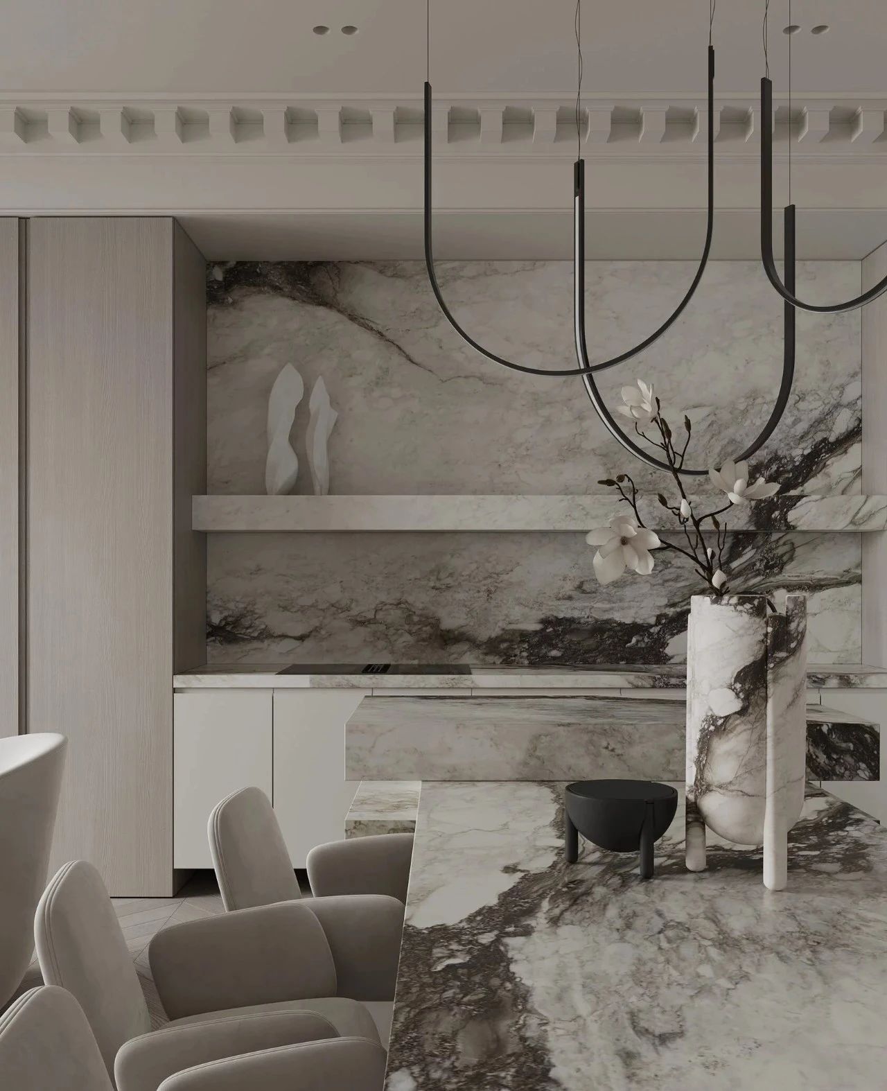 经典莫斯科住宅丨俄罗斯莫斯科丨BELOUSOVA INTERIOR DESIGN-18