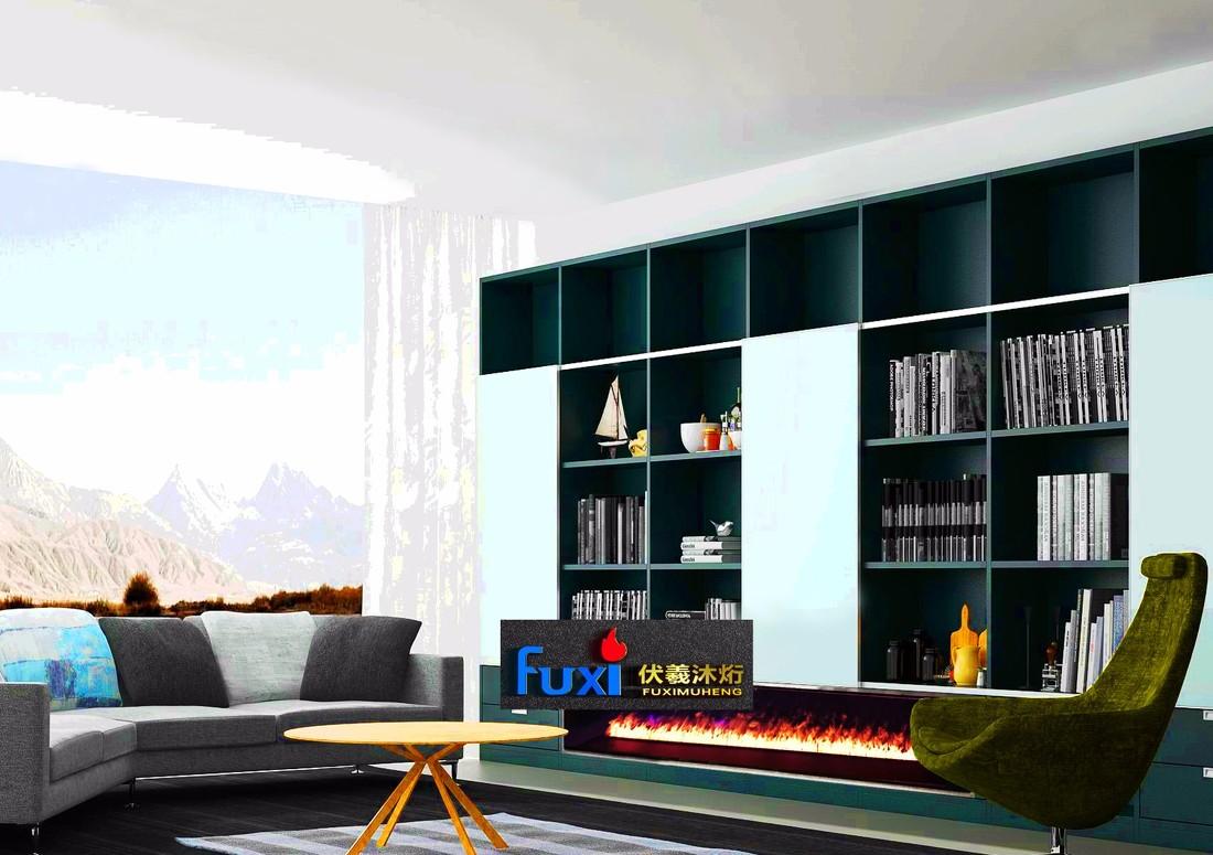 全屋定制整木智能家居 | 伏羲 3D 雾化壁炉电视柜设计-4