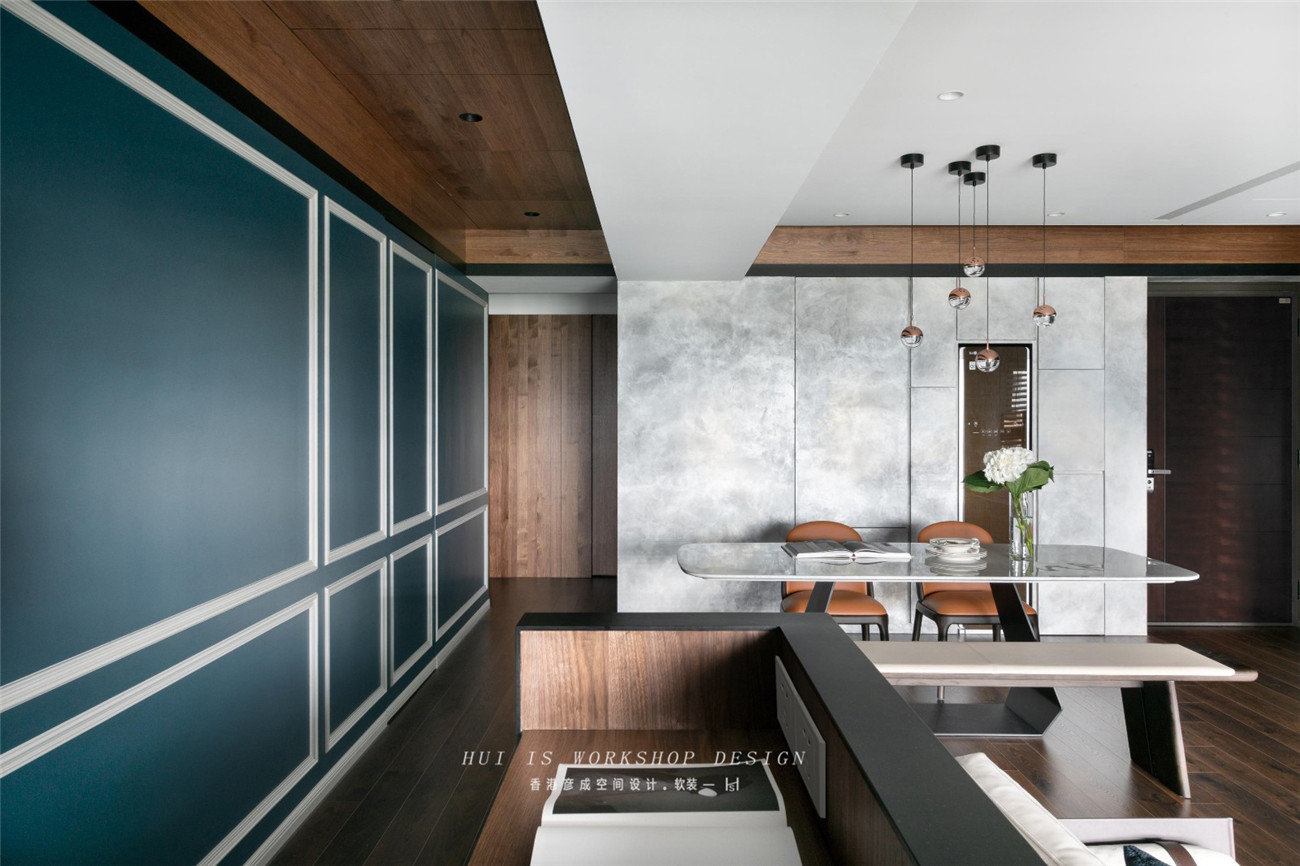 五口之家的三房改四房，明亮后现代风格书房成亮点-3