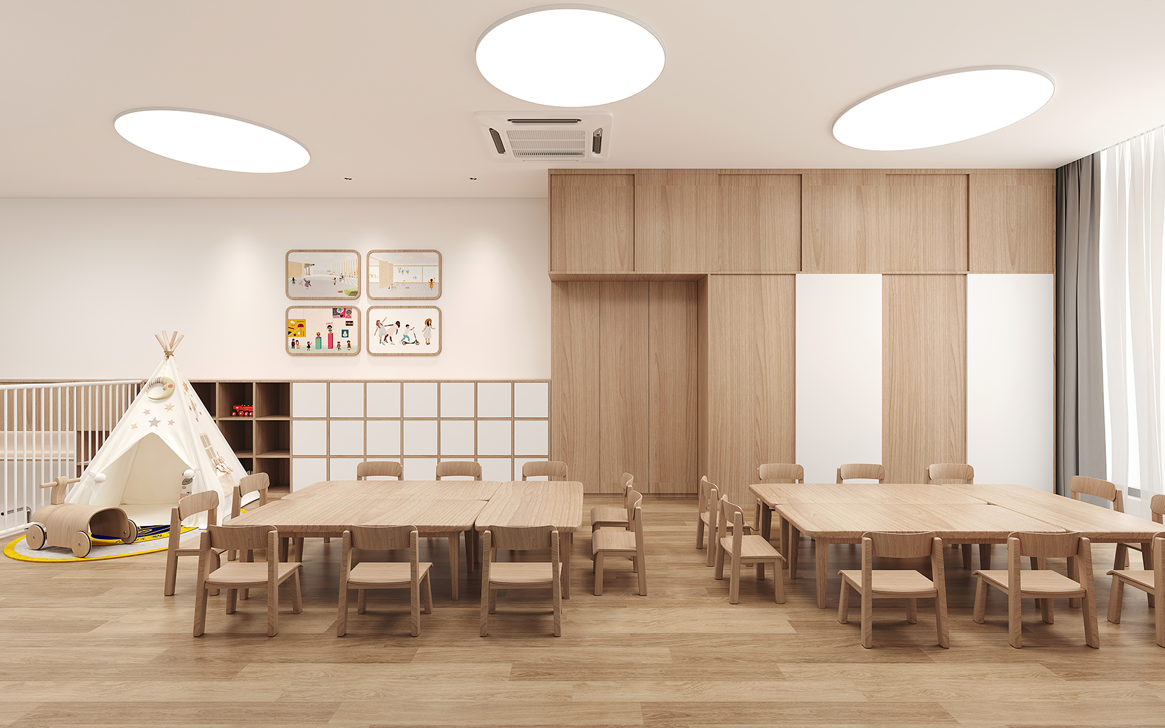 恰好教育恒茂园店&若比邻店丨中国宁波丨魔戏空间设计-82