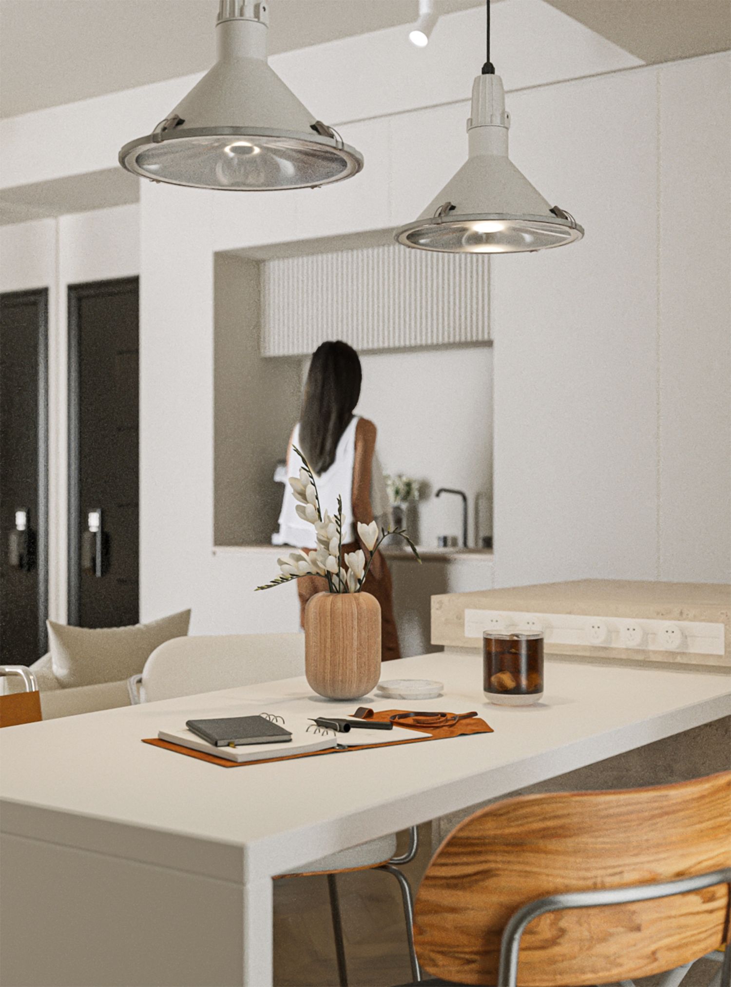 奶油色包豪斯小宅设计-4