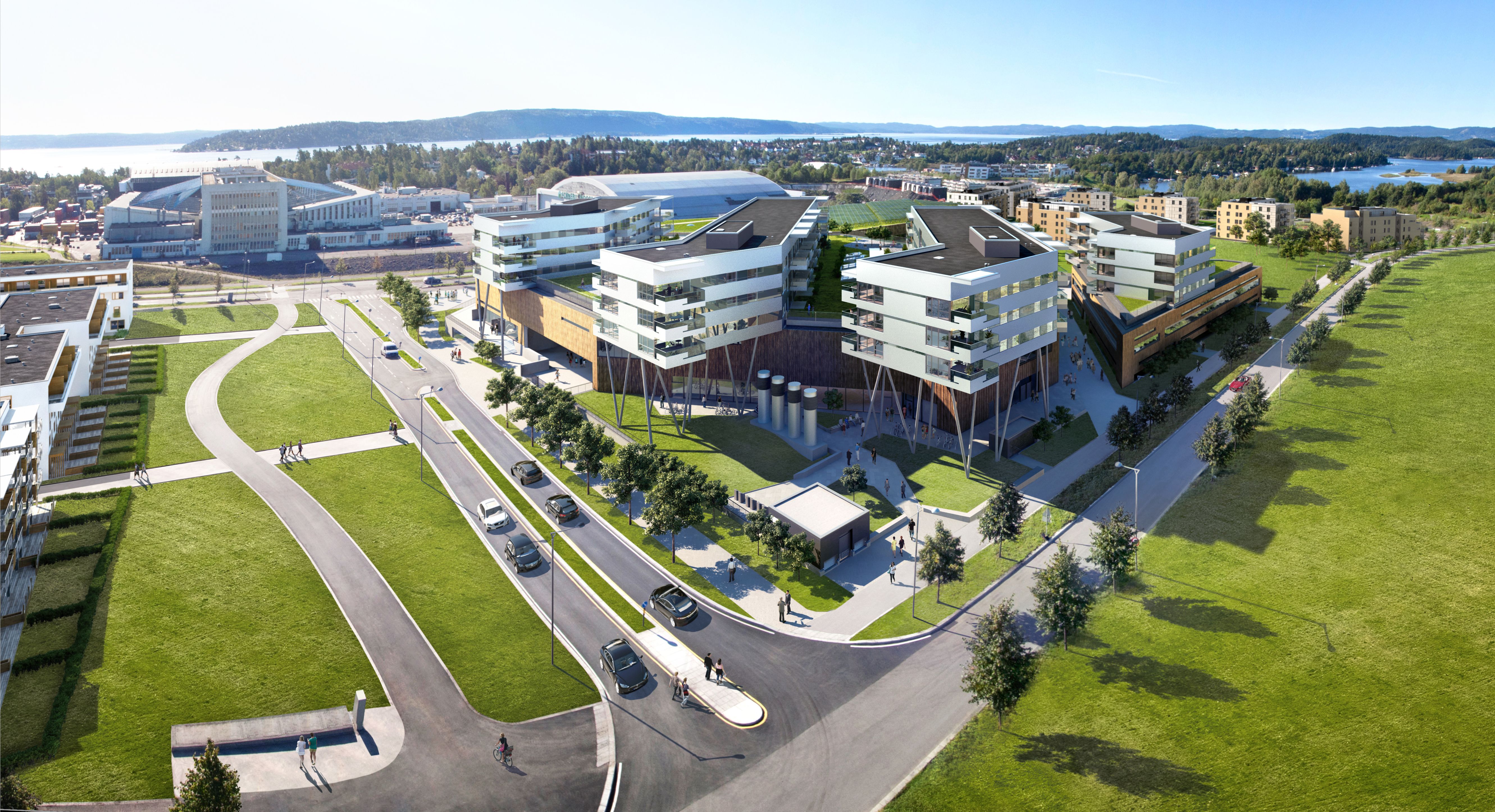 挪威 Fornebu S 环保购物住宅中心-13