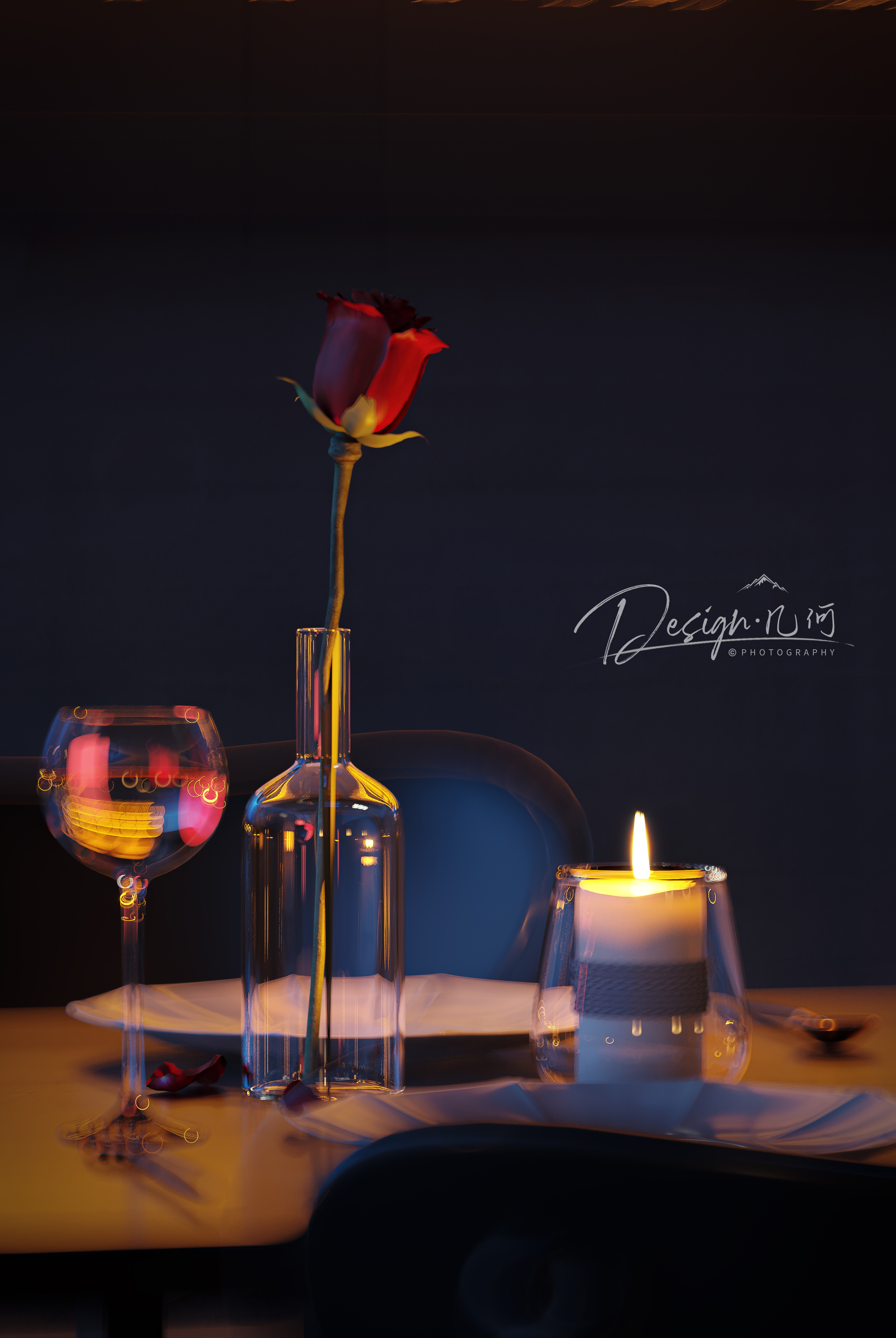 几何空间视觉表现 | 实景临摹厦门阿罗海反正餐厅-12