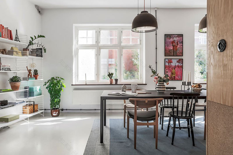 工业风与斯堪的纳维亚风格完美结合的瑞典公寓-5
