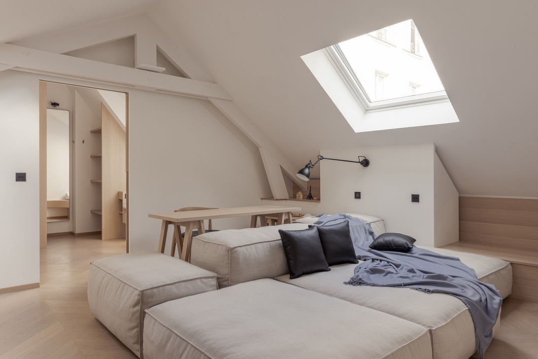 现代原木极简风的居住空间-48