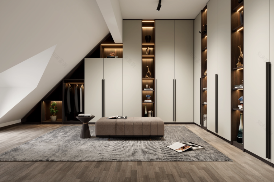 别墅大宅衣帽间空间装修-11