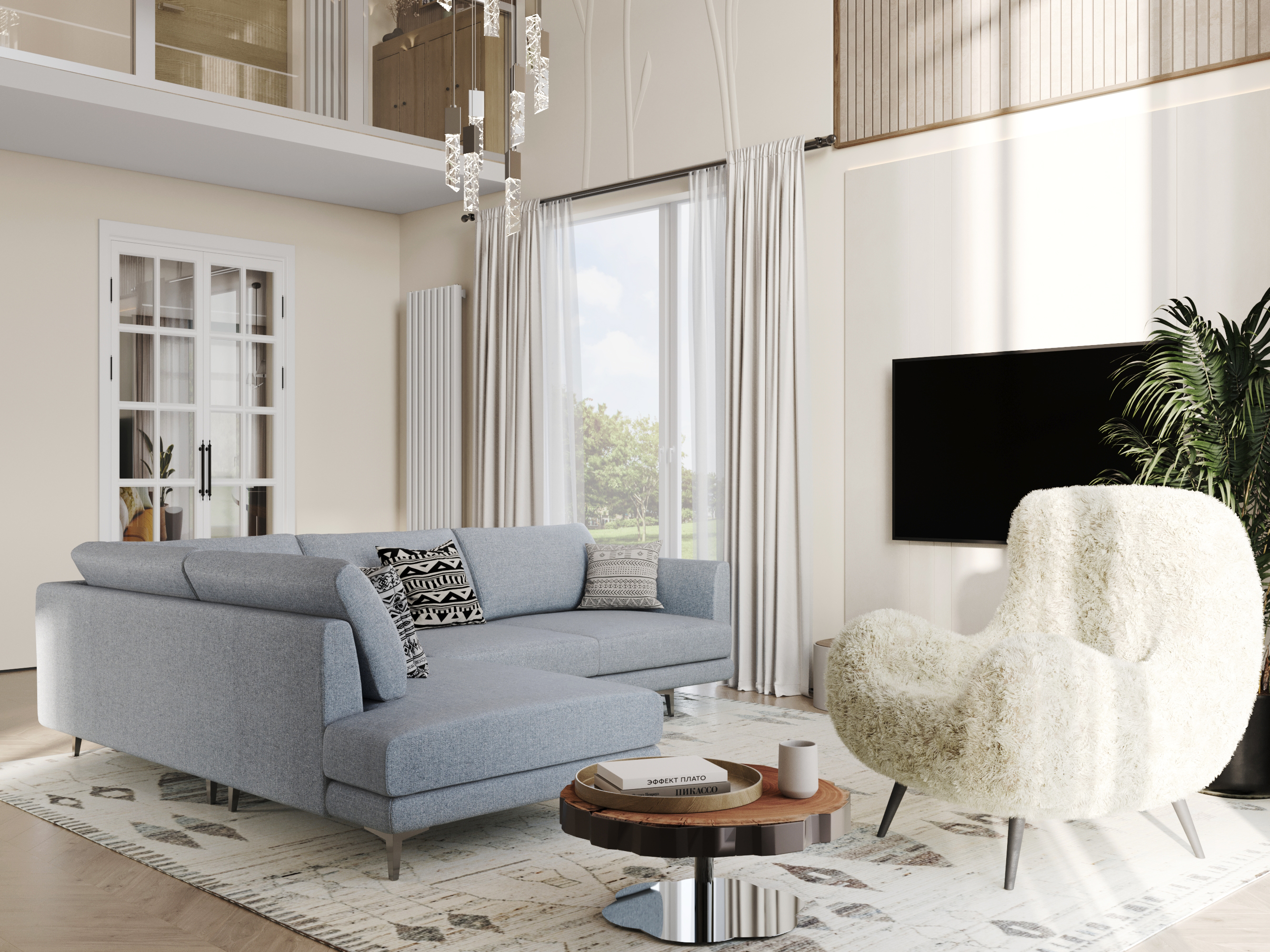 Kitchen | Living Room | Кухня | Гостиная-8