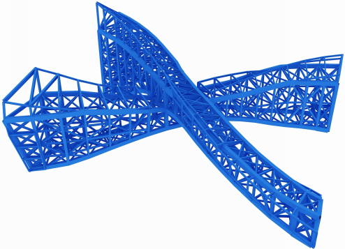 三亚新地标“莫比乌斯环”地标连廊卸载收官！-22