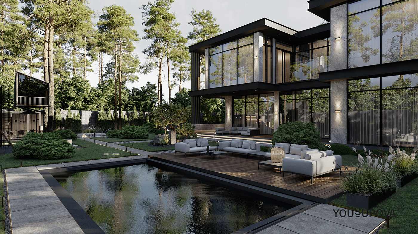 S090 别墅院庭景观丨乌克兰丨Dinara Yousupova-1