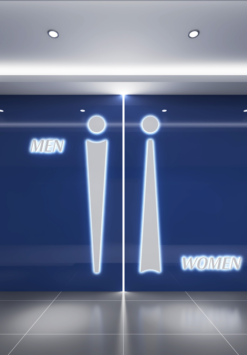 内蒙古呼和浩特白塔机场卫生间文化氛围营造升级-10