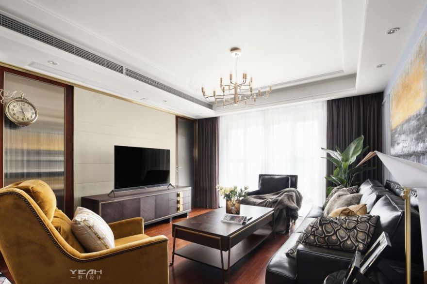 现代美式家,金属线条与少女心的完美结合-14