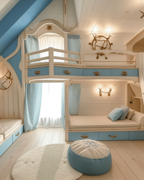 海盗主题儿童卧室设计丨AI Creative Interiors