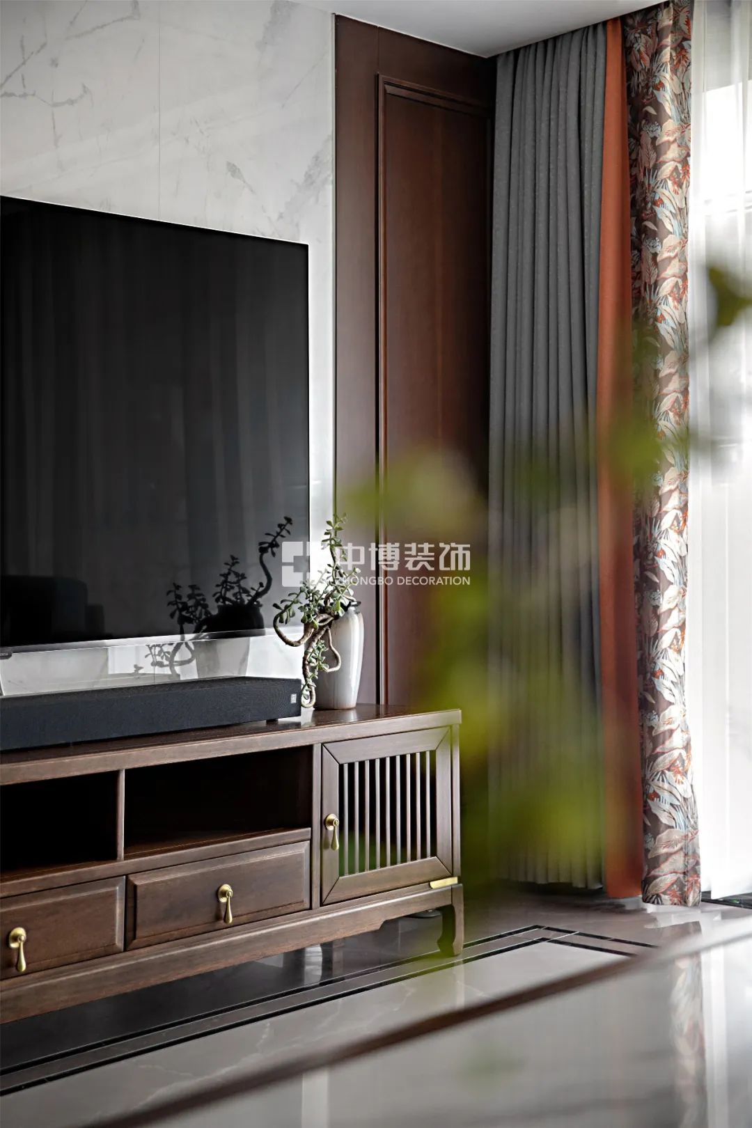 【中博案例】不拘一格的136㎡新中式，古风墨韵，打造高雅宁静住所！-47