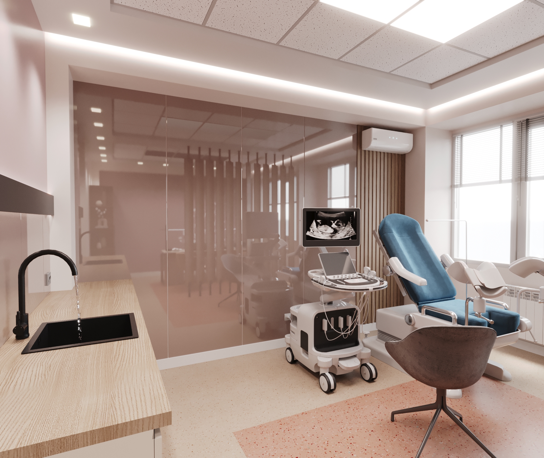 “Erebuni” 妇产科诊所检查室室内设计与规划丨亚美尼亚丨Design_14,Narek Azaryan-18