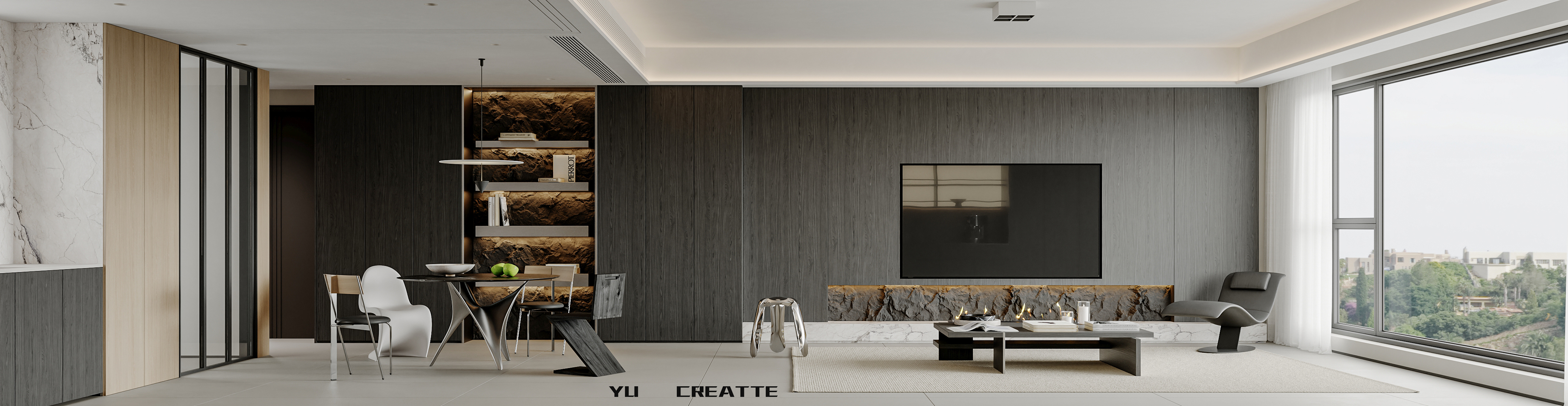 现代意式极简风客餐厅丨近期表现-7